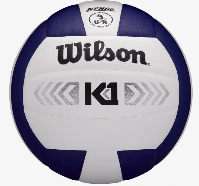 Wilson K1 Silver Volleyball - Purple/White - Click Image to Close